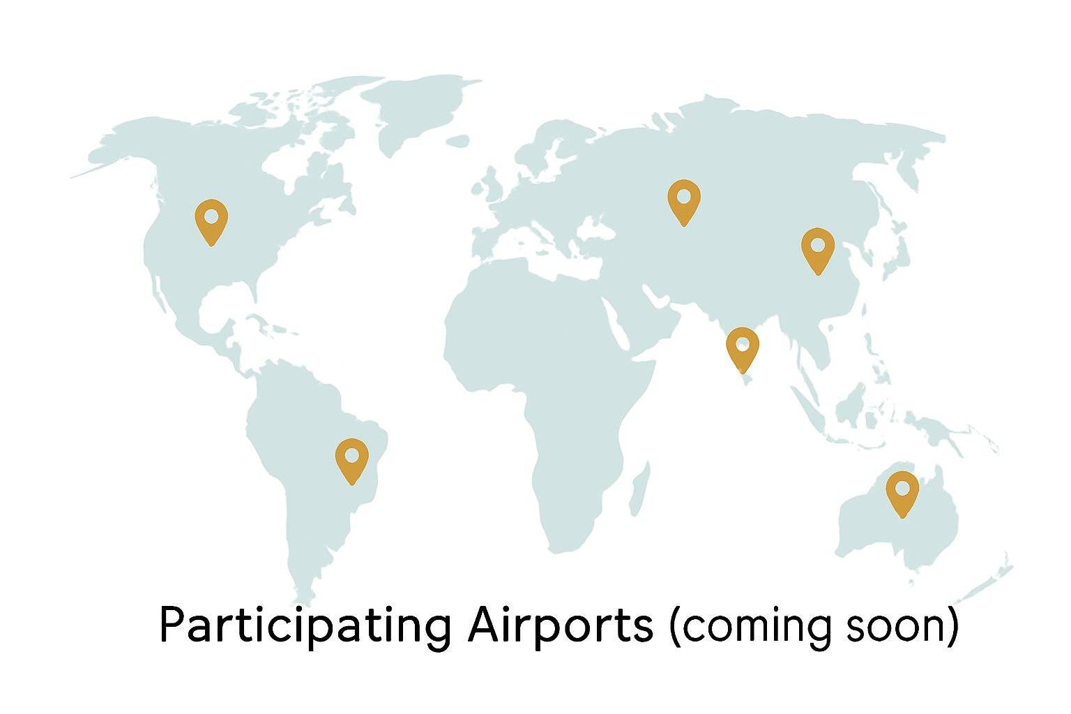 Participating Airports map visualization